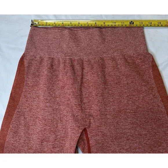 Victoria's Secret PINK Seamless Workout Athletic Leggings Orange L - Picture 5 of 8